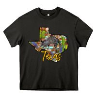 Texas Map Armadillo Heavy Core Tee | Teevron