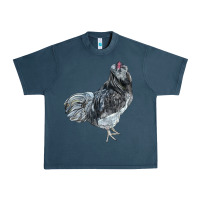 Midnight Navy Ameraucana Rooster Urban Heavy Tee - LillyAllenDesigns