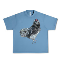 Pebble Blue Ameraucana Rooster Urban Heavy Tee - LillyAllenDesigns