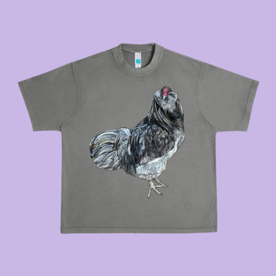 Ameraucana Rooster Urban Heavy Tee Designed By Lillyallendesigns