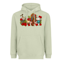 Matcha Lady of Guadalupe Coffee Cups Heavyweight Hoodie - texasbilliewilder