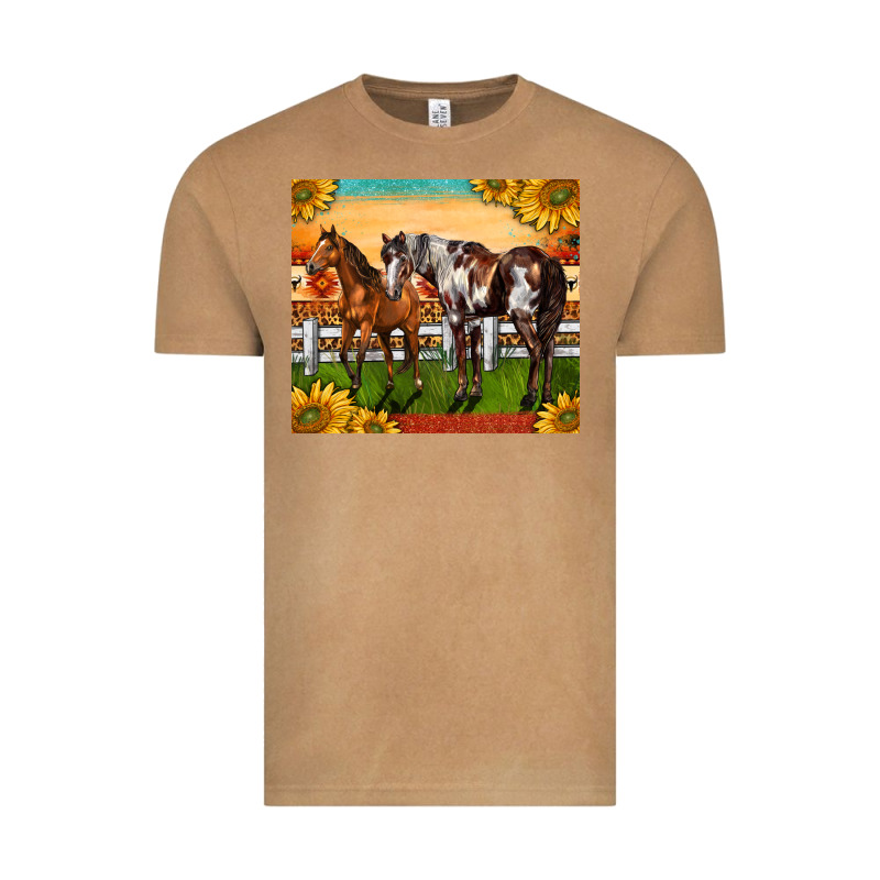 Western Ranch Horses Vintage Tee by LillyAllenDesigns | Teevron