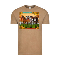 Vintage Coffee Western Ranch Horses Vintage Tee - LillyAllenDesigns