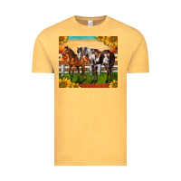 Vintage Mustard Western Ranch Horses Vintage Tee - LillyAllenDesigns