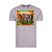 Vintage Zinc Western Ranch Horses Vintage Tee - LillyAllenDesigns