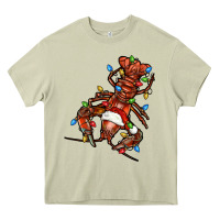 Mossy Christmas crawfish Heavy Core Tee - FaDigitalArtStudio