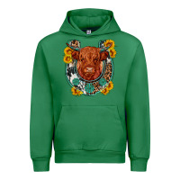 Emerald western leopard cowhide cow horseshoe Urban Hoodie - OliviaCreatesArt