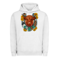 Pigment Lunar Rock western leopard cowhide cow horseshoe Urban Hoodie - OliviaCreatesArt