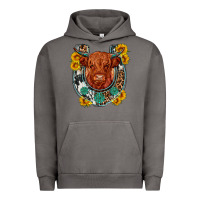 Pigment Tornado western leopard cowhide cow horseshoe Urban Hoodie - OliviaCreatesArt