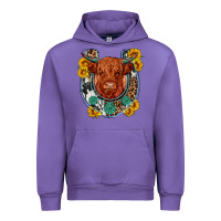 Western Leopard Cowhide Cow Horseshoe Urban Hoodie | Teevron
