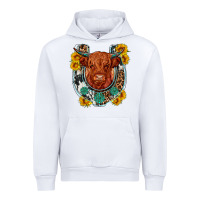 White western leopard cowhide cow horseshoe Urban Hoodie - OliviaCreatesArt