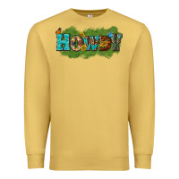 Antique Gold Western Howdy Premium Sweatshirt - texasbilliewilder