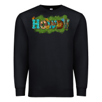 Black Western Howdy Premium Sweatshirt - texasbilliewilder