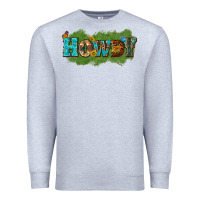 Heather Grey Western Howdy Premium Sweatshirt - texasbilliewilder