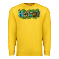 Lemon Western Howdy Premium Sweatshirt - texasbilliewilder