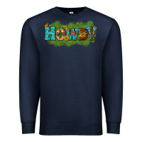 Navy Western Howdy Premium Sweatshirt - texasbilliewilder