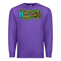 Purple Western Howdy Premium Sweatshirt - texasbilliewilder
