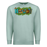 Seafoam Western Howdy Premium Sweatshirt - texasbilliewilder