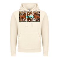 Vintage Artic aztec horses and wild with cowhide license plate template Vintage Hoodie - Artiststas