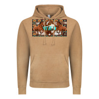 Vintage Camel aztec horses and wild with cowhide license plate template Vintage Hoodie - Artiststas