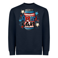 Navy American can cooler Heavyweight Sweatshirt - MaliasSmallBusiness