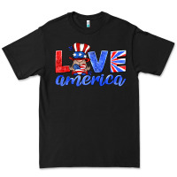Black love america gnome Premium Tee - HRA Design Shop