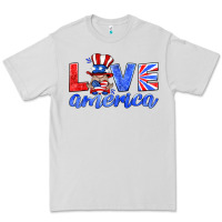 Dove Grey love america gnome Premium Tee - HRA Design Shop