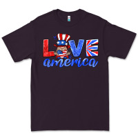 Love America Gnome Premium Tee | Teevron