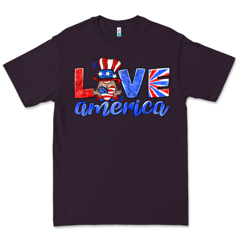 Love America Gnome Premium Tee by HRA Design Shop | Teevron