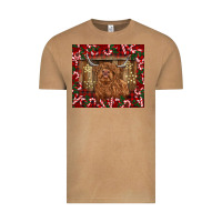 Vintage Camel Christmas highland cow with candy canes Vintage Tee - BarkalooDesign