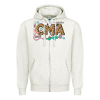Oatmeal Heather Western Certified Medical Assistant Zipper Hoodie - LillyAllenDesigns