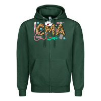 Sports Green Western Certified Medical Assistant Zipper Hoodie - LillyAllenDesigns