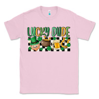 Bubblegum Pink lucky dude Classic Tee - MaliasSmallBusiness