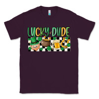 Plum lucky dude Classic Tee - MaliasSmallBusiness