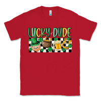 Red lucky dude Classic Tee - MaliasSmallBusiness