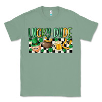 Sage lucky dude Classic Tee - MaliasSmallBusiness