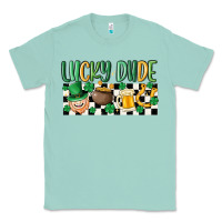 Seafoam lucky dude Classic Tee - MaliasSmallBusiness