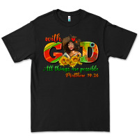 Black with god all things are possible juneteenth Premium Tee - AdoDesignShop