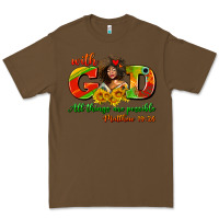 Cacao with god all things are possible juneteenth Premium Tee - AdoDesignShop