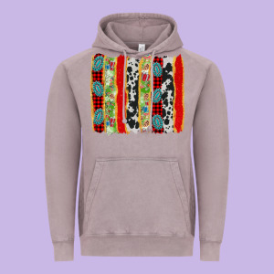 Christmas Brushstroke Vintage Hoodie Designed By Adodesignshop
