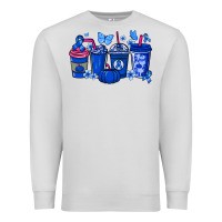 Dove Grey Colon Cancer coffee cups blue ribbon Premium Sweatshirt - NancyCooperArtShop