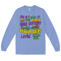 Colony Blue i'm a king cake eatin' mardi gras lovin' kinda gir Long Sleeve Tee - MaliasSmallBusiness
