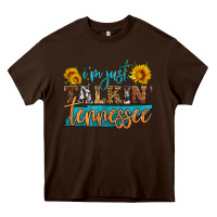 Chocolate Brown i'm just talking tennessee Heavy Core Tee - HRA Design Shop