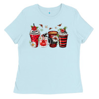 Baby Blue ladybug coffee cups Ladies Tee - Zillion Design Studio