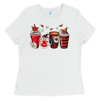 White ladybug coffee cups Ladies Tee - Zillion Design Studio