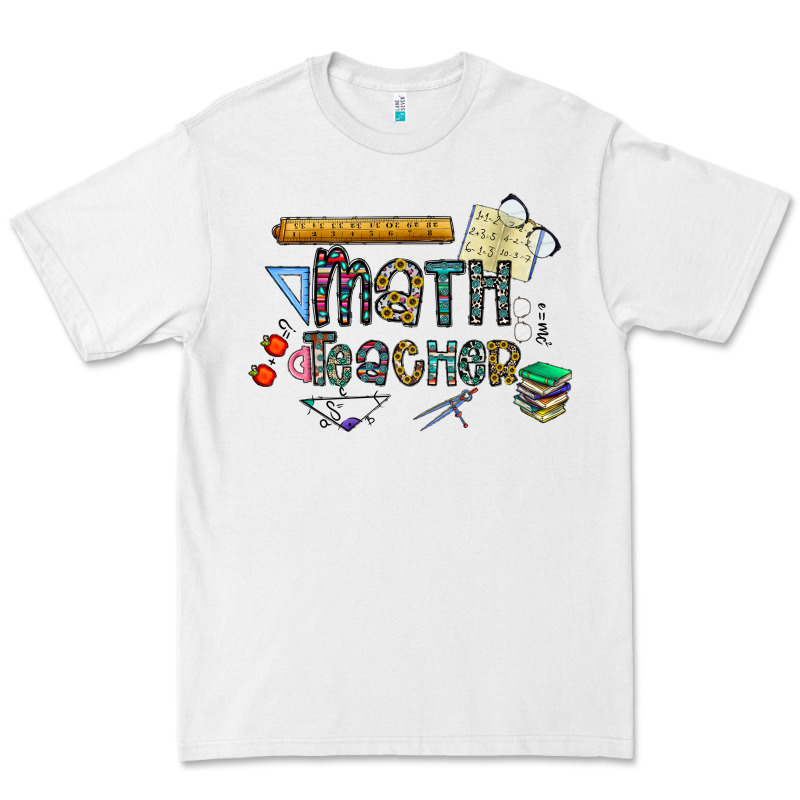 Math Teacher Premium Tee by CowhideDigitalArt | Teevron
