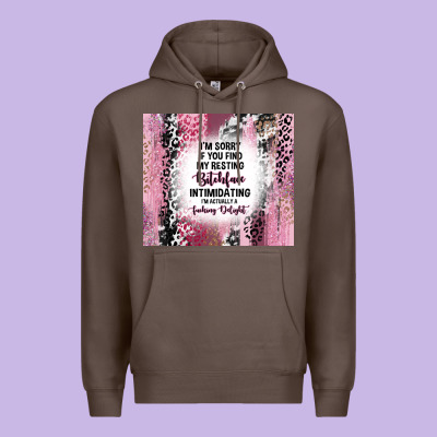 I'm Sorry If You Find My Resting Bitchface Intimid Premium Hoodie Designed By Tumblerdesignbyshophia