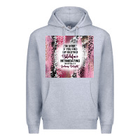 Heather Grey i'm sorry if you find my resting bitchface intimid Premium Hoodie - TumblerDesignByShophia