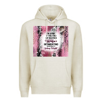 Oatmeal Heather i'm sorry if you find my resting bitchface intimid Premium Hoodie - TumblerDesignByShophia