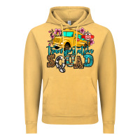 Vintage Mustard transportation squad school bus Vintage Hoodie - Jasminsmagicworld